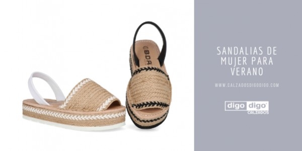 Sandalias de mujer de piel